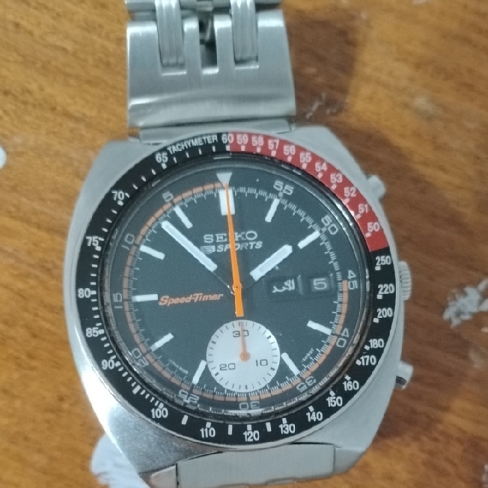 Seiko 5 Sports Speed Timer Jdm 6139  Coke Running